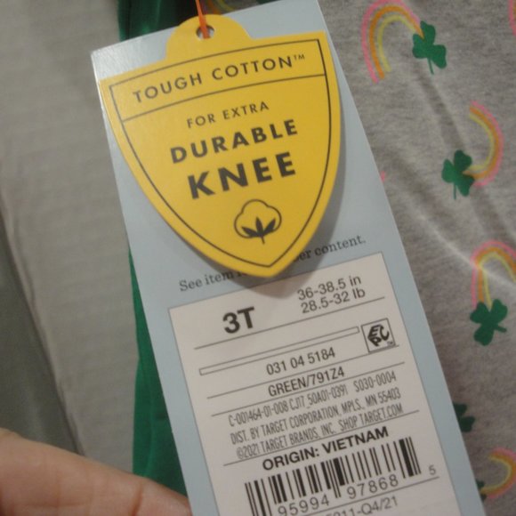 St. Patrick's Day Toddler 2 Piece Outfit Size 3T by Cat & Jack NWT - Picture 5 of 5